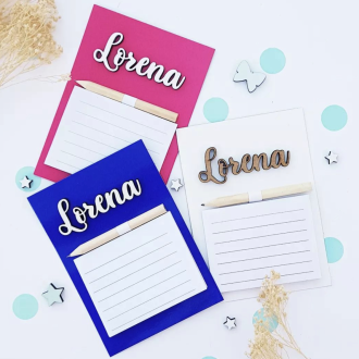 Libreta para frigorífico personalizada