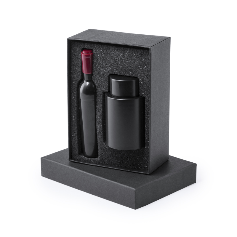 Set abridor + tapón vino