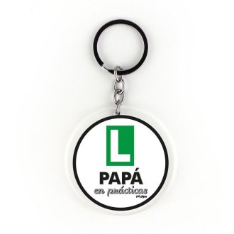 Llavero metacrilato Papá en prácticas