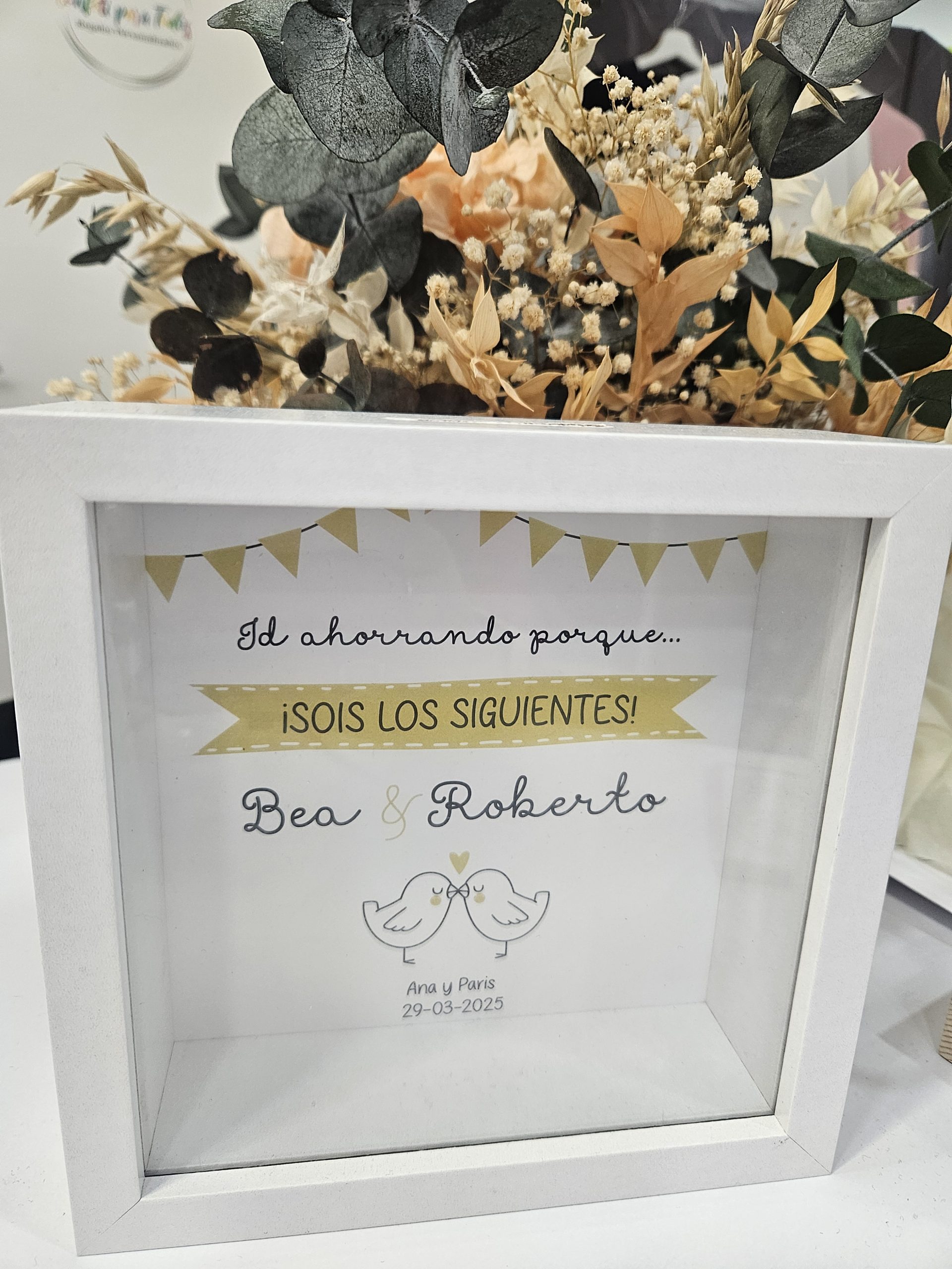 Hucha "Sois los siguientes" personalizada