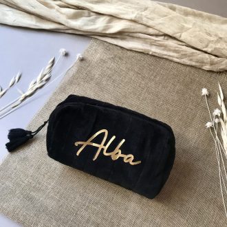 Neceser terciopelo con borla personalizado