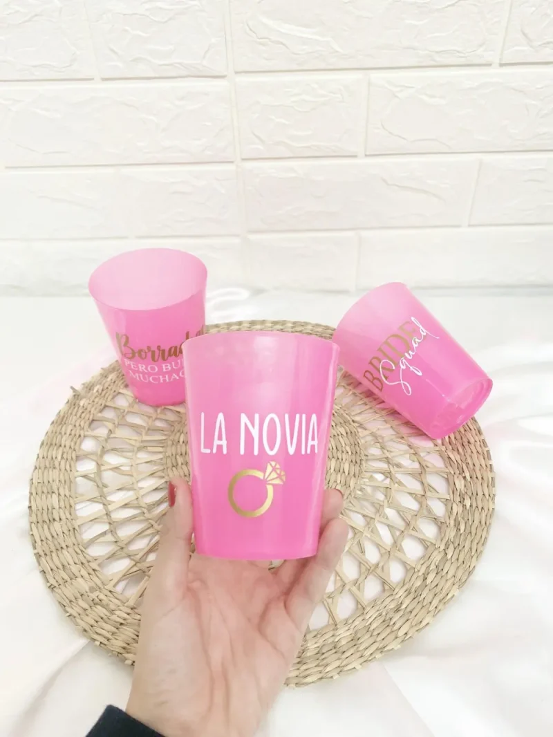 Vasos para despedida de soltera personalizado