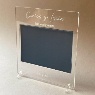 Marco de fotos hielo "Sois los siguientes" personalizado