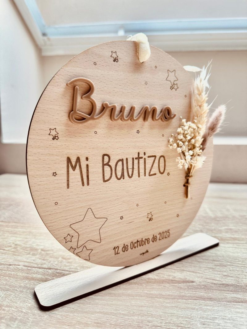 Placa Bautizo personalizada