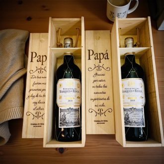 Caja de vino personalizada