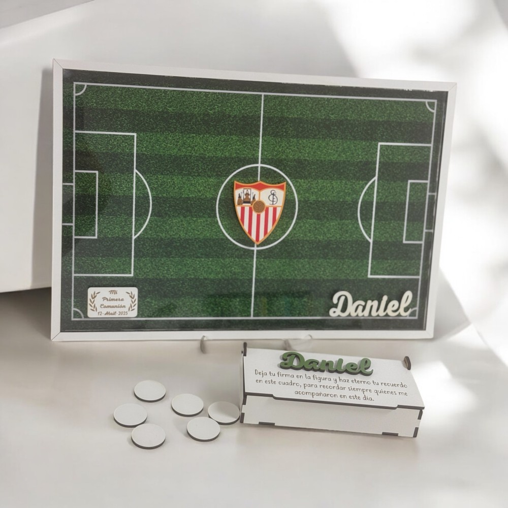 Cuadro firmas equipos futbol personalizado - Imagen 3