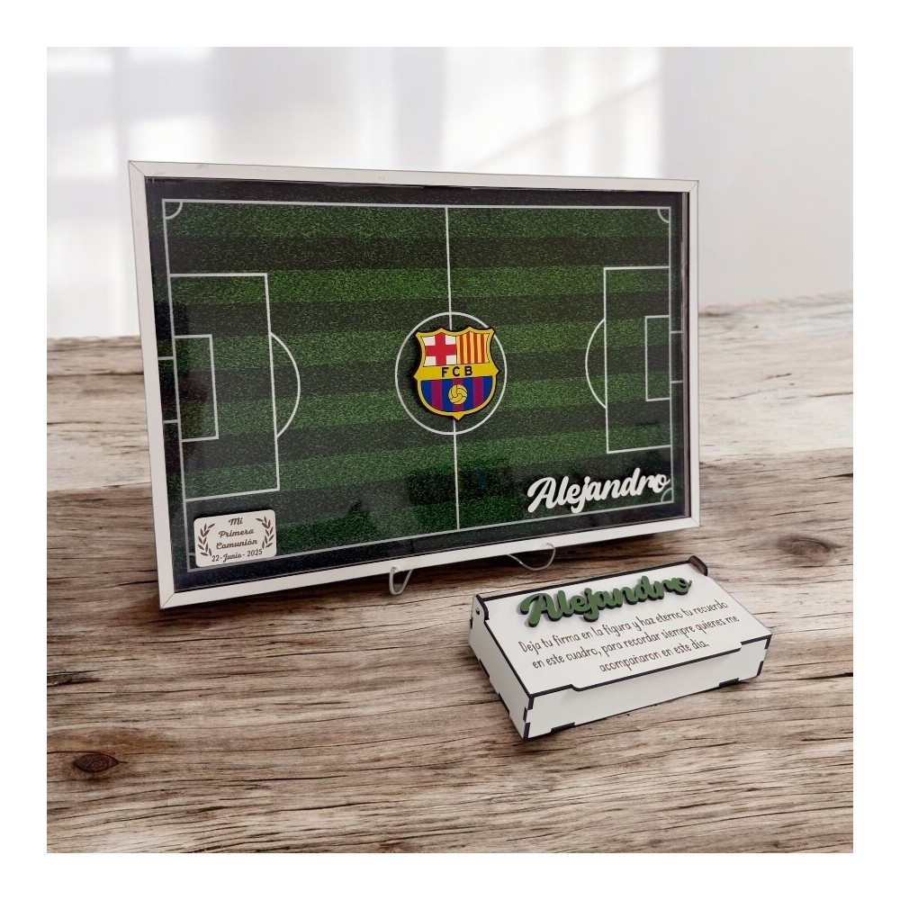 Cuadro firmas equipos futbol personalizado - Imagen 5