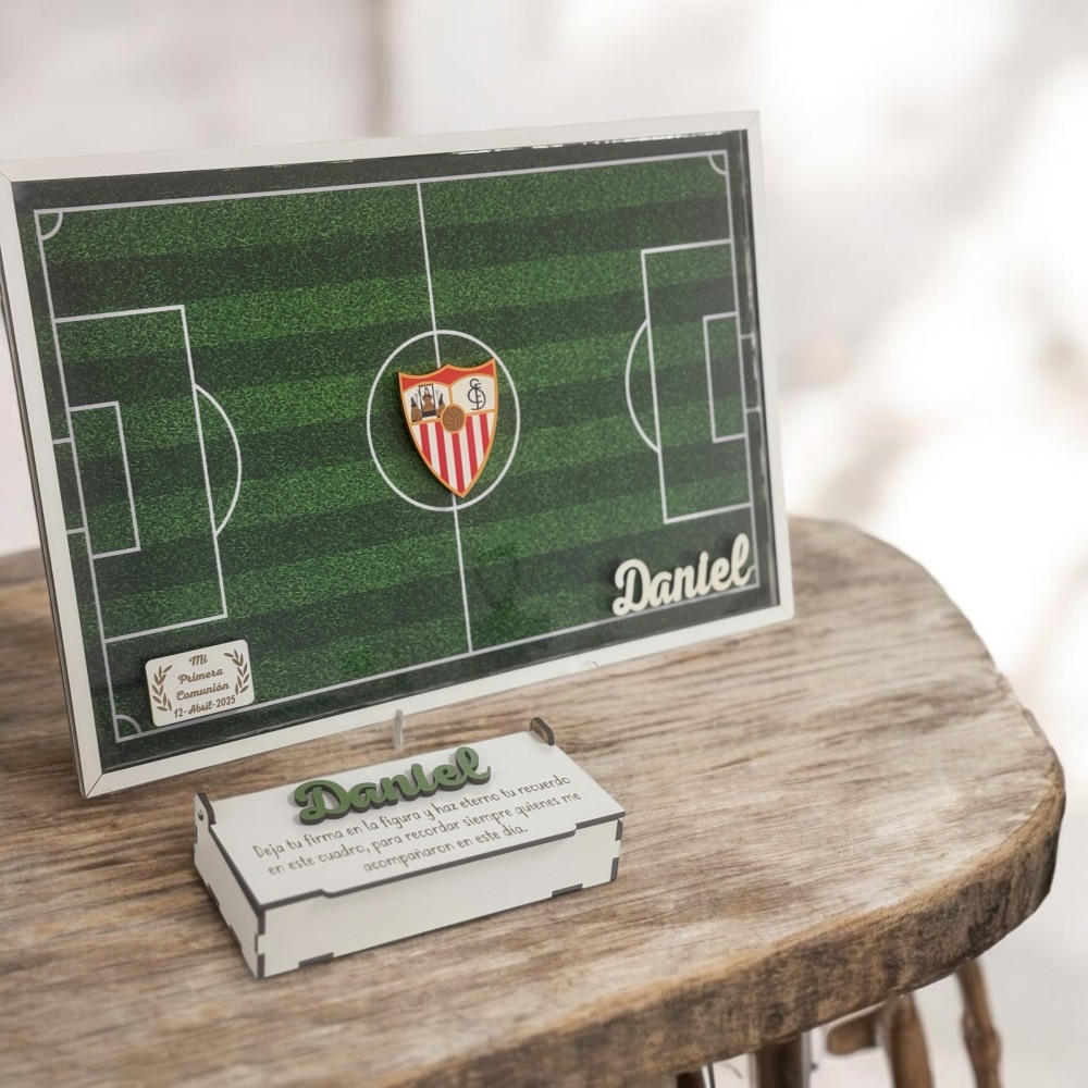 Cuadro firmas equipos futbol personalizado - Imagen 2