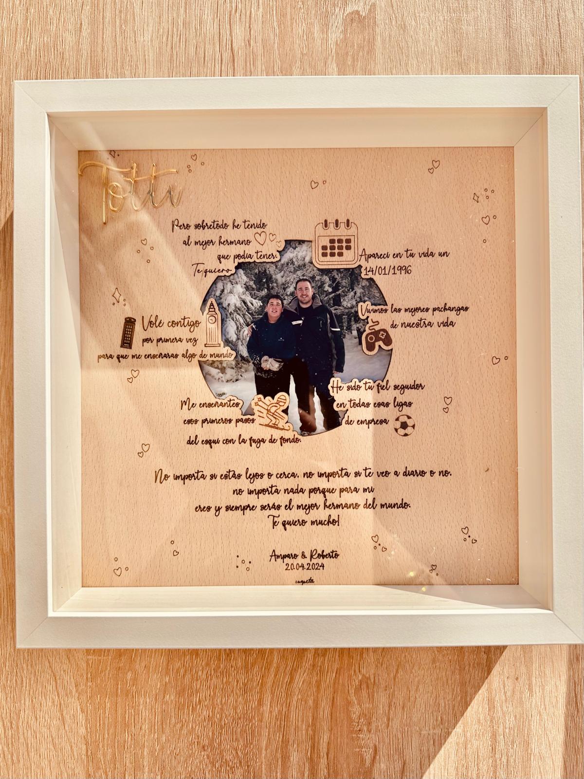 Cuadro Nuestra Historia personalizado