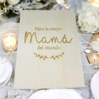 Marco Libro madera Mamá/Abuela personalizado