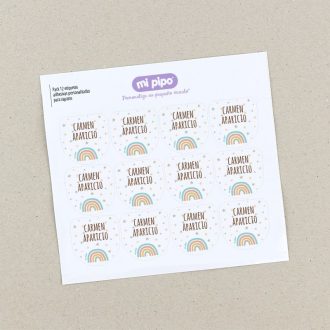Pack 12 etiquetas personalizadas para zapatos