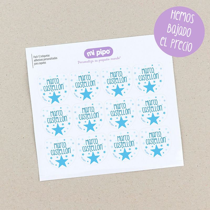 Pack 12 etiquetas personalizadas para zapatos - Imagen 10