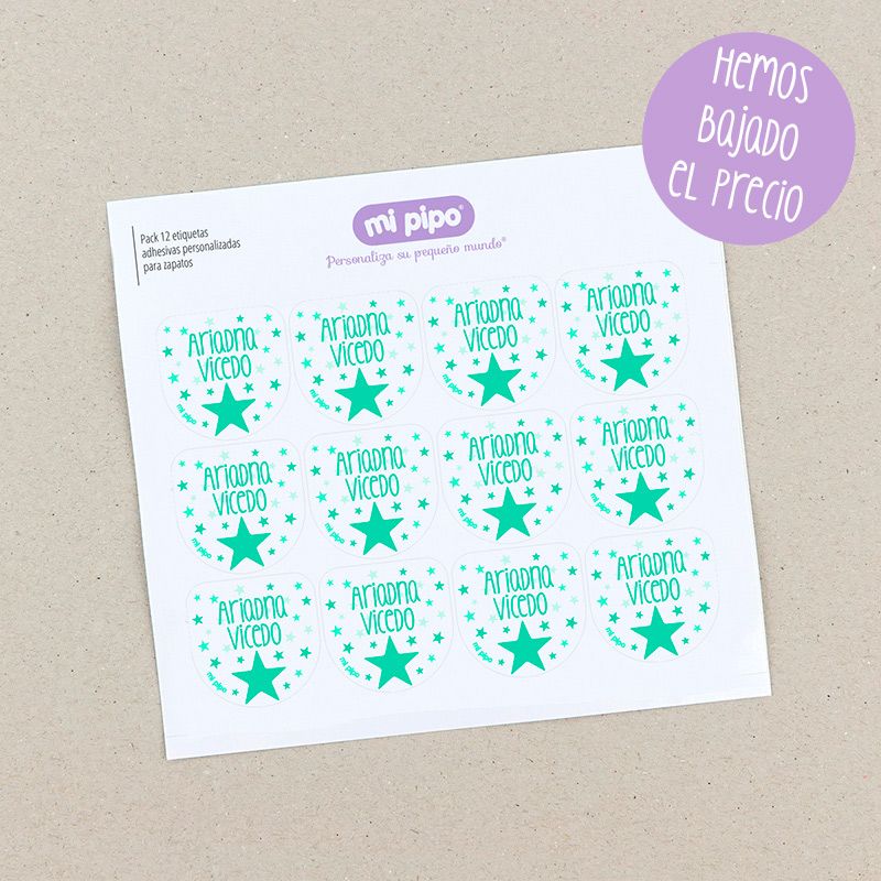 Pack 12 etiquetas personalizadas para zapatos - Imagen 11