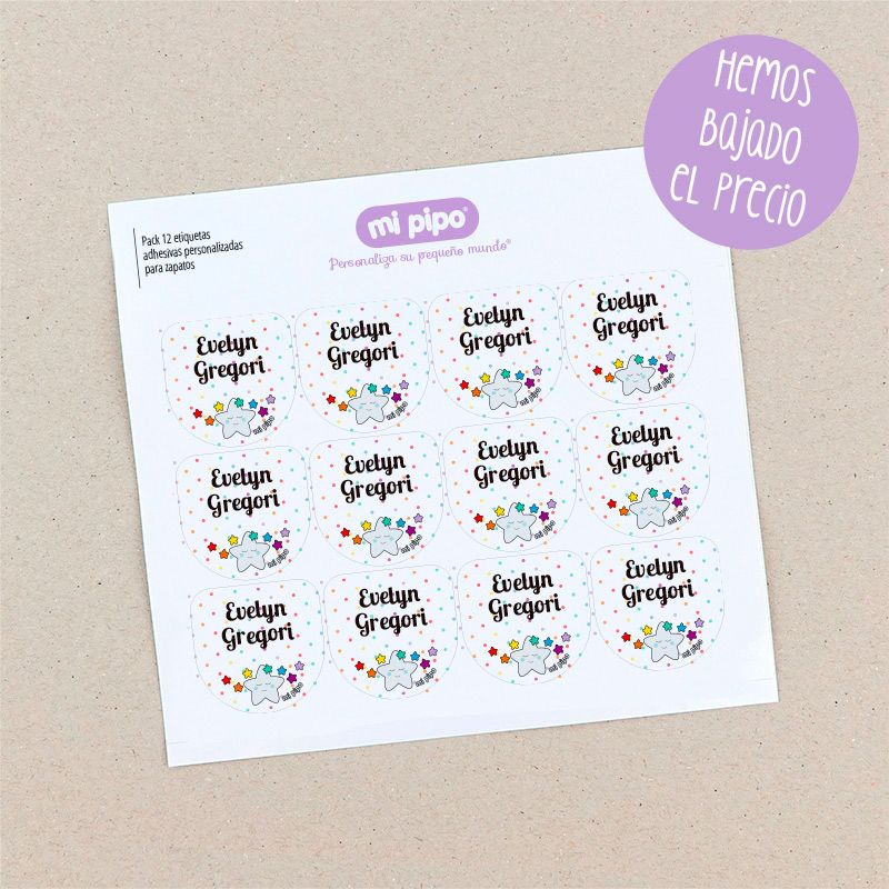 Pack 12 etiquetas personalizadas para zapatos - Imagen 7