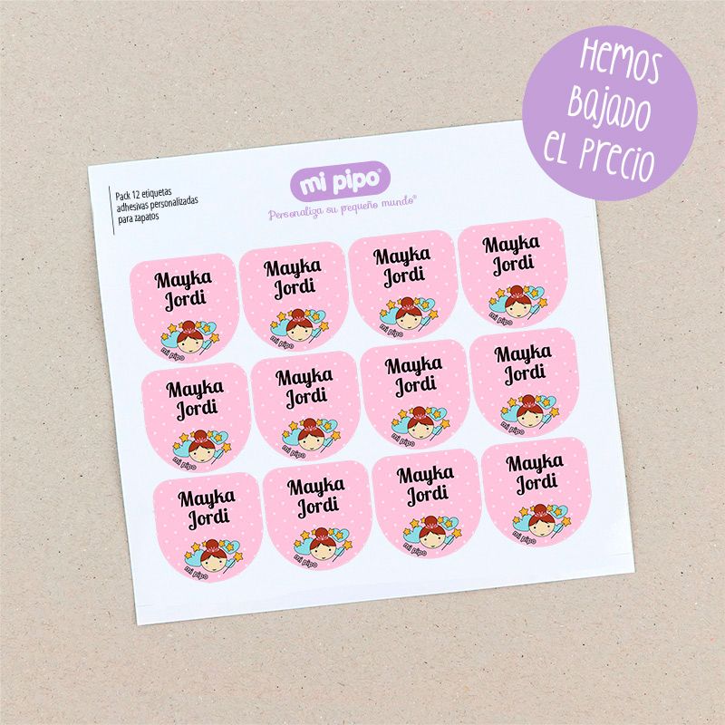 Pack 12 etiquetas personalizadas para zapatos - Imagen 6