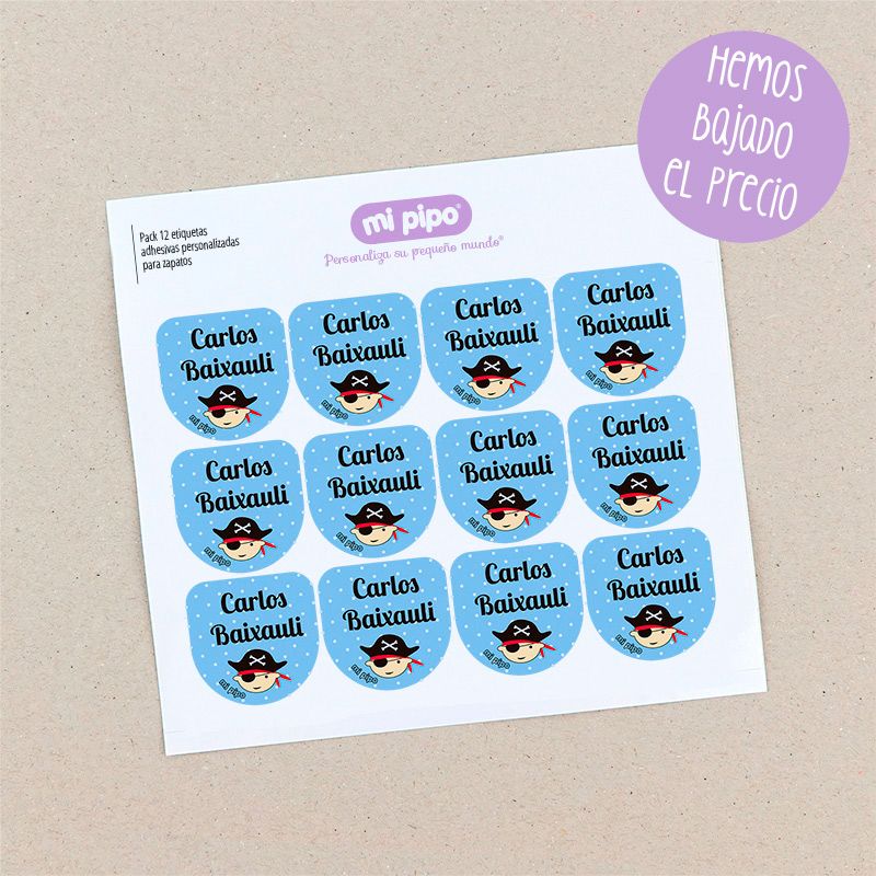 Pack 12 etiquetas personalizadas para zapatos - Imagen 4