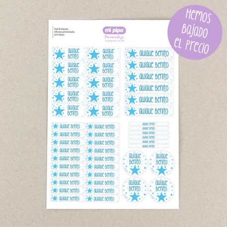 Pack 46 etiquetas adhesivas personalizadas para objetos - Imagen 4