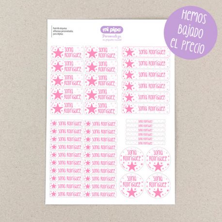 Pack 46 etiquetas adhesivas personalizadas para objetos - Imagen 5