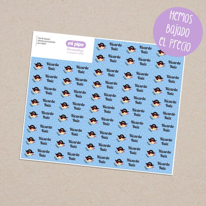 Pack 46 etiquetas adhesivas personalizadas para objetos - Imagen 9