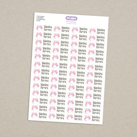Pack 52 etiquetas termoadhesivas personalizadas para ropa - Imagen 5
