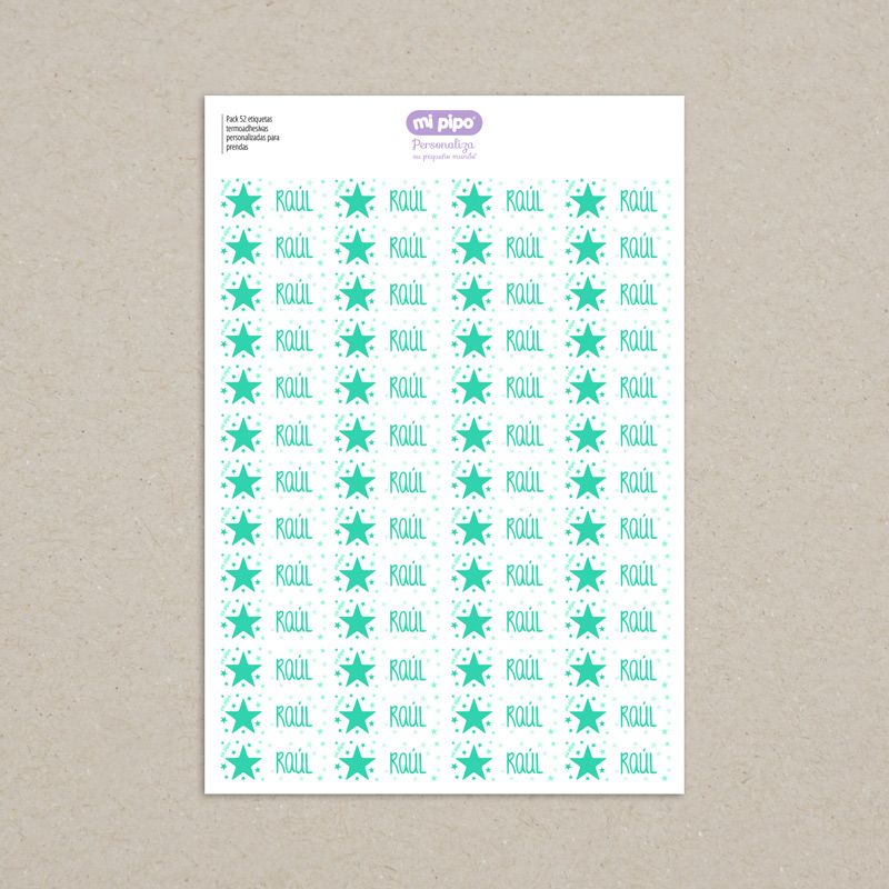 Pack 52 etiquetas termoadhesivas personalizadas para ropa - Imagen 8