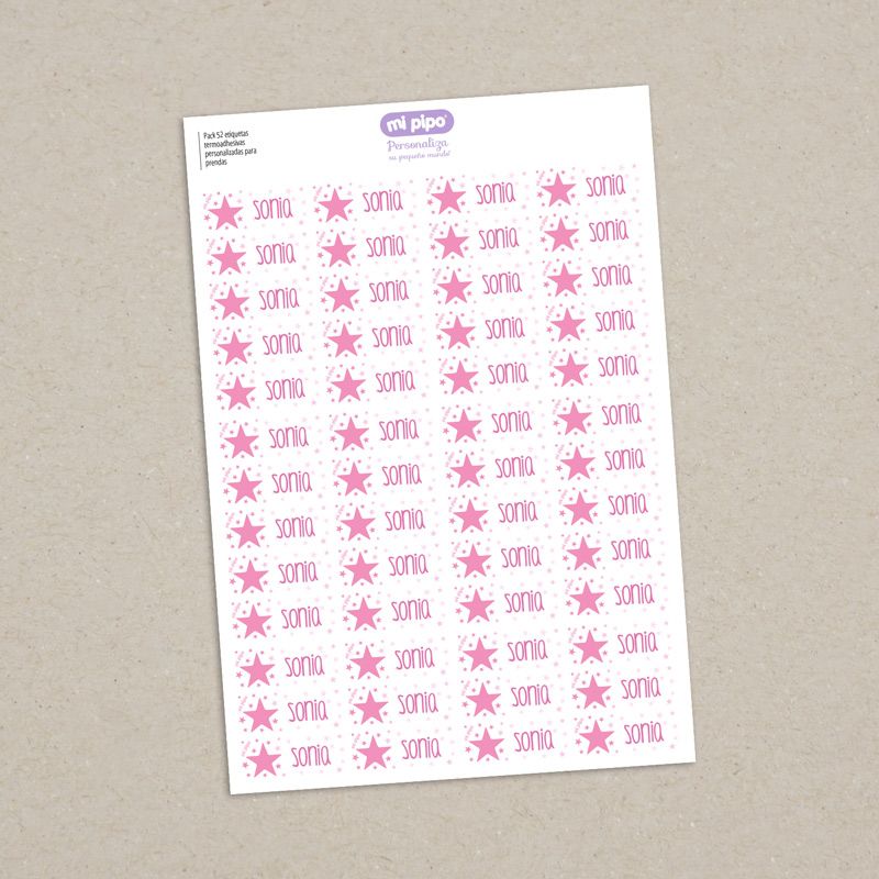 Pack 52 etiquetas termoadhesivas personalizadas para ropa - Imagen 9
