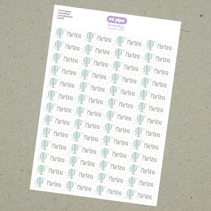 Pack 52 etiquetas termoadhesivas personalizadas para ropa - Imagen 10