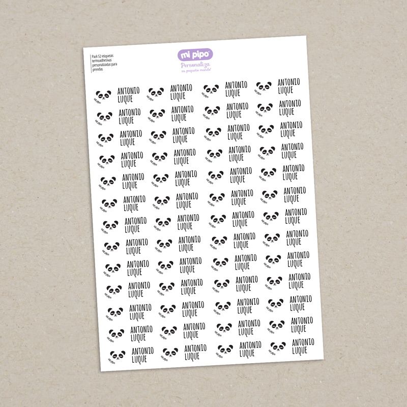 Pack 52 etiquetas termoadhesivas personalizadas para ropa - Imagen 11
