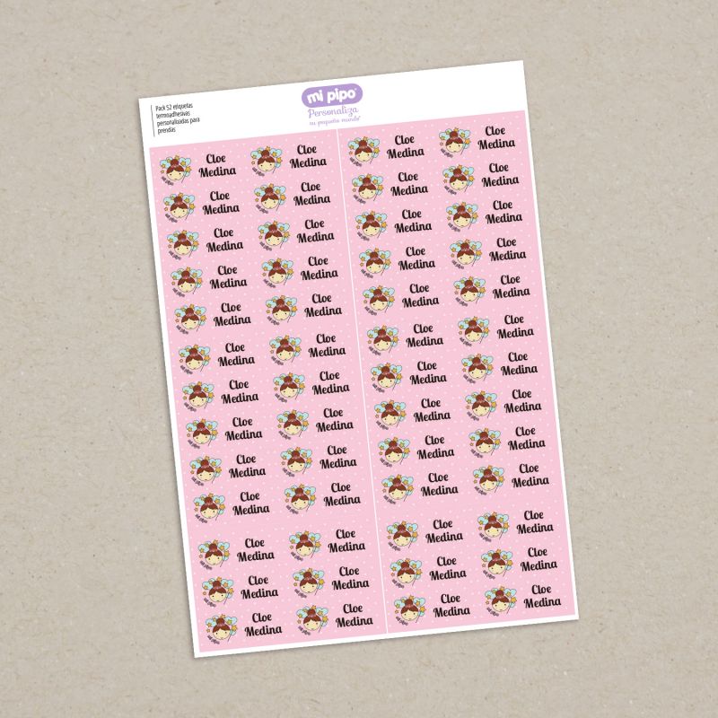 Pack 52 etiquetas termoadhesivas personalizadas para ropa - Imagen 15