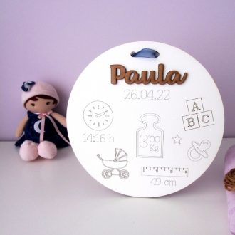 Placa Natalicio personalizada