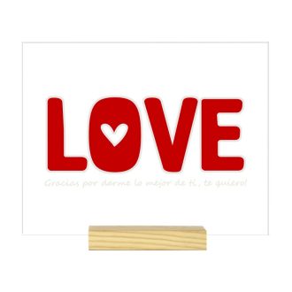 Marco metacrilato "Gracias por darme lo mejor "