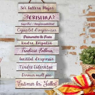 Tabla Madera con frases personalizado