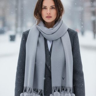 Bufanda Pompom personalizada