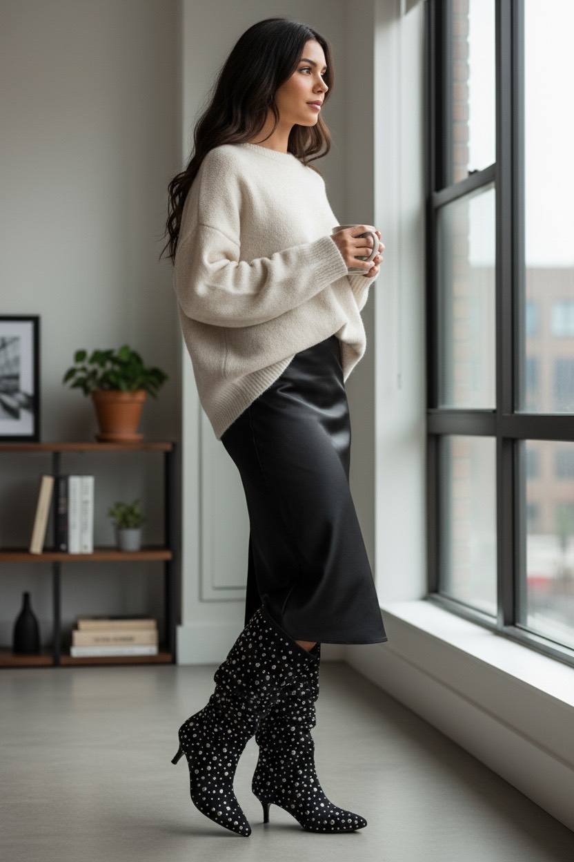 Botas antelina negra tachuelas - Imagen 9