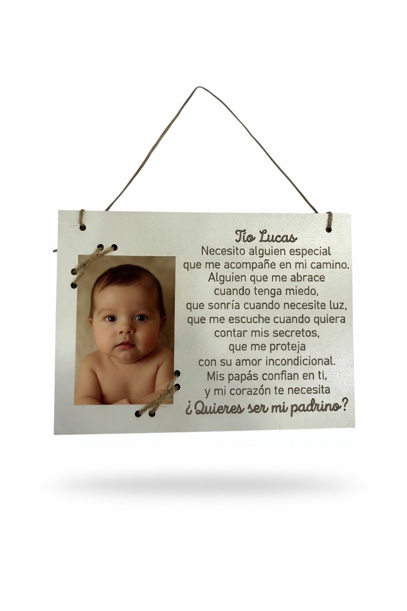 Marco padrinos personalizado