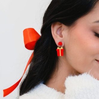 Pendientes Metacrilato Navideños