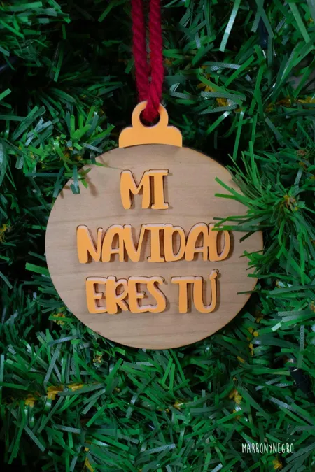 Bola de Navidad Mi navidad eres tú