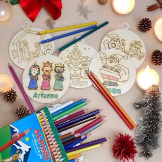 Pack Bolas Navidad Colorear