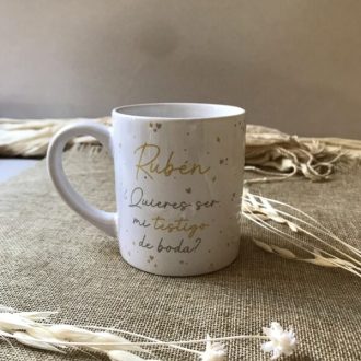 Taza "¿Quieres ser mi testigo de boda?"