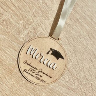 Medalla de graduación  secundaria y Bachiller personalizada