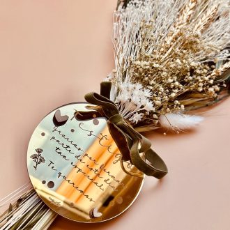 Ramo Flor preservada Floral Oro personalizado Oro