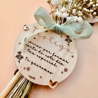 Ramo Flor preservada Floral Oro personalizada