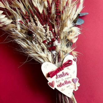 Ramo Flor Preservada "Juntos bajo la misma estrella" personalizado