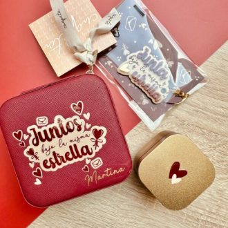 Pack "Juntos bajo la misma estrella" Joyero, vela y llavero