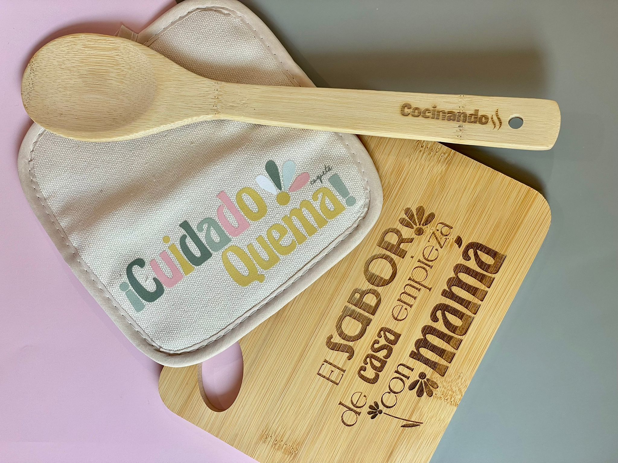 Pack tabla madera cocina mamá - Imagen 4