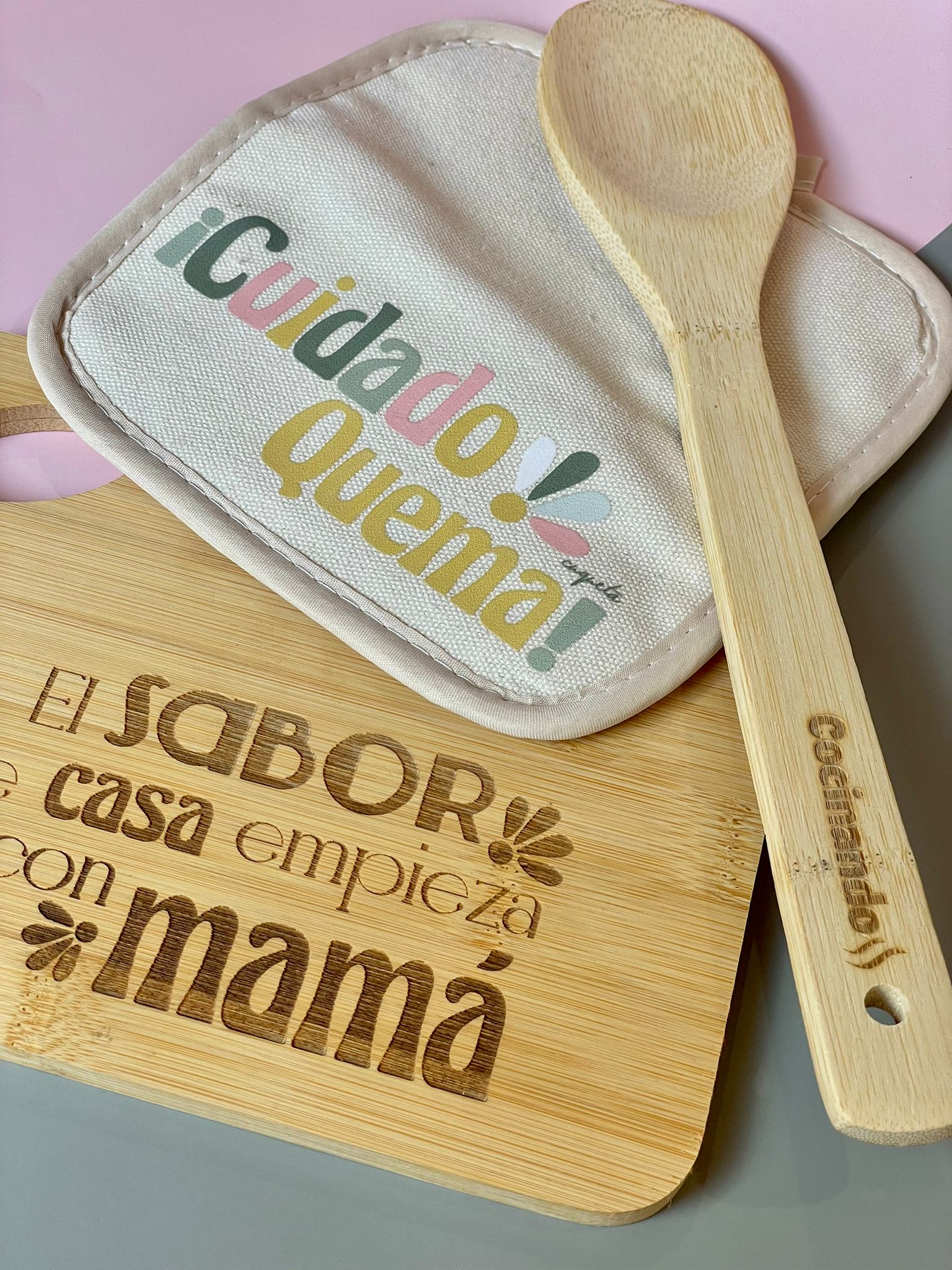 Pack tabla madera cocina mamá - Imagen 3