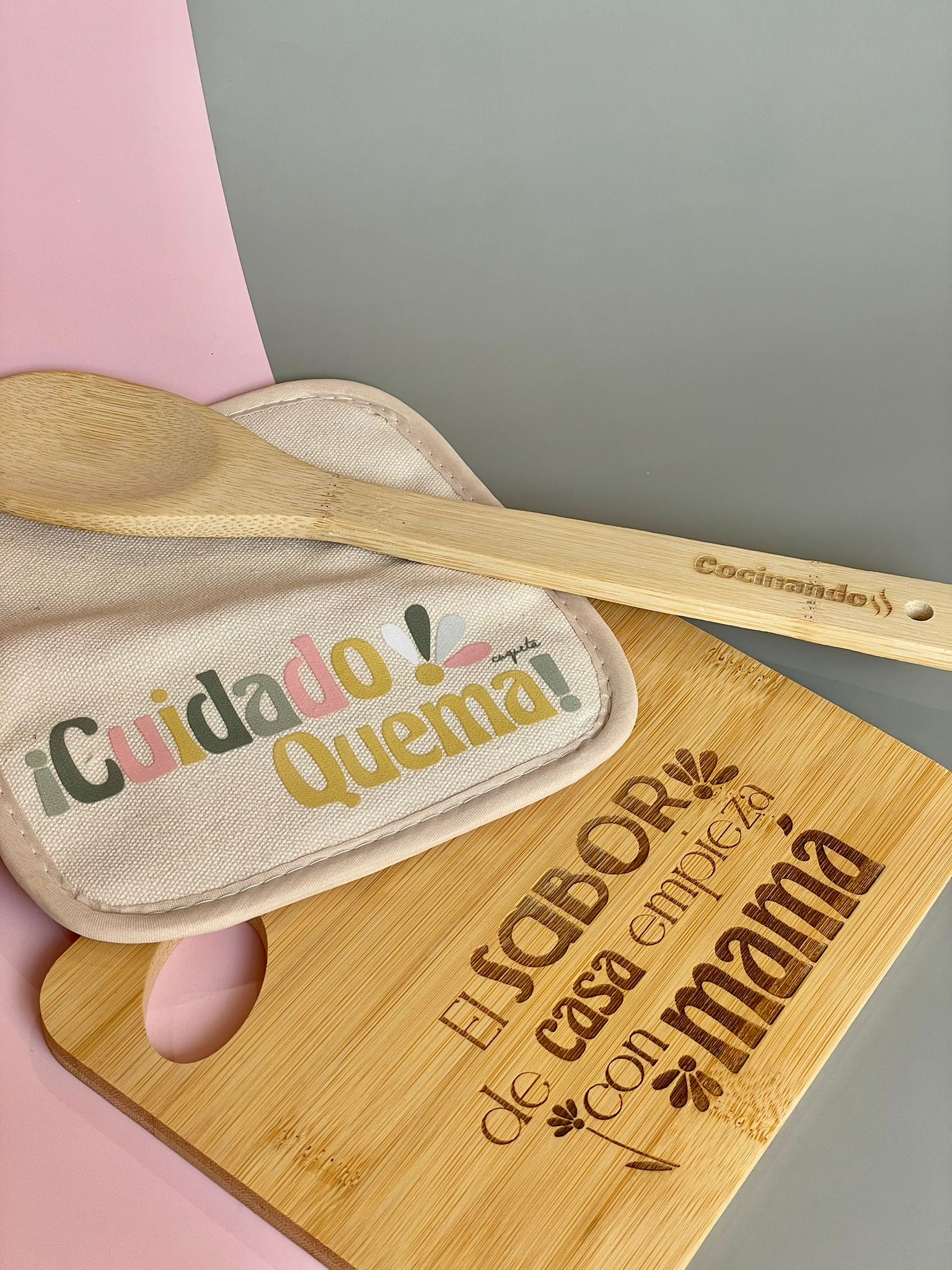 Pack tabla madera cocina mamá - Imagen 2