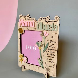 Marco foto Doble mamá y Abuela personalizado