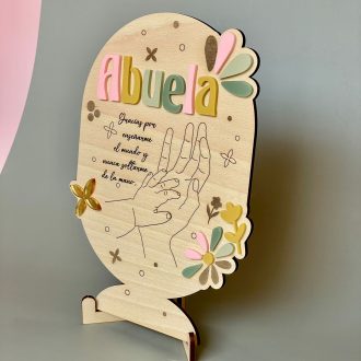Trofeo ovalado Abuela personalizado