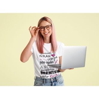 Sudadera o Camiseta Mentes pequeñas Profe / Seño personalizado